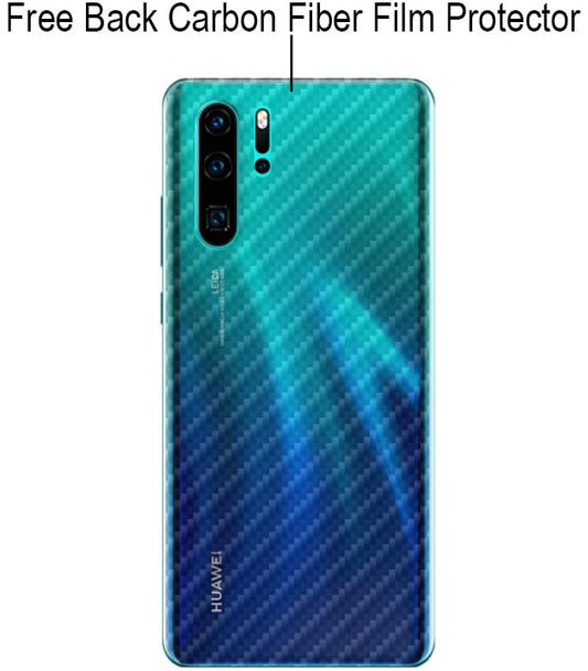 Huawei P30 Pro Ibywind Clear TPU Film Screen Protector [Pack of 2],[Camera Lens Protector][Back Carbon Fiber Film Protector][in-Display Fingerprint Support][Bubble Free]