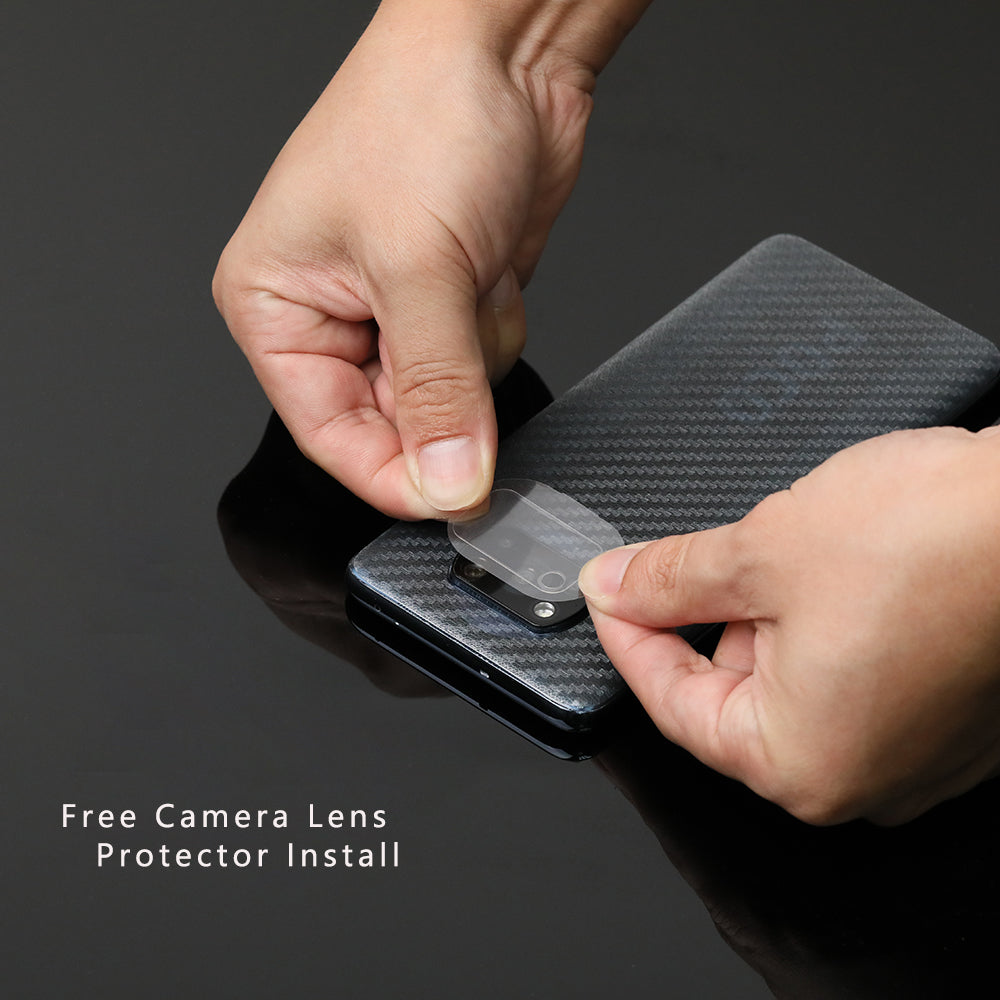 POCO X3 NFC/POCO X3 PRO Ibywind Screen Protector [Pack of 2] with Camera Lens Protector,Back Carbon Fiber Skin Protector,Including Easy Install Kit