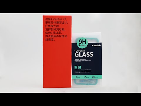 OnePlus 7T Ibywind Screen Protector [Pack of 2] with Camera Lens Protector,Back Carbon Fiber Skin Protector,Including Easy Install Kit