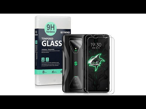 Black Shark 3 Ibywind Screen Protector [Pack of 2] with Camera Lens Protector,Including Easy Install Kit