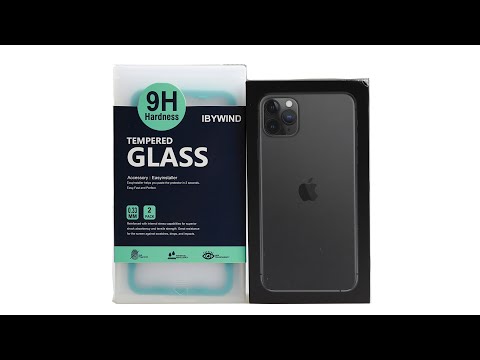 Apple iPhone 11 Pro Max/iPhone XS Max Ibywind Screen Protector [Pack of 2] with Back Carbon Fiber Skin Protector,Including Easy Install Kit,Tempered Glass Film